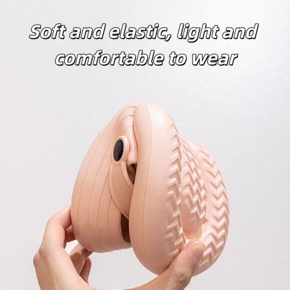 Fun and stylish clogs with large eyelets: comfortable, height-increasing！！PINK - Picture 2 of 6